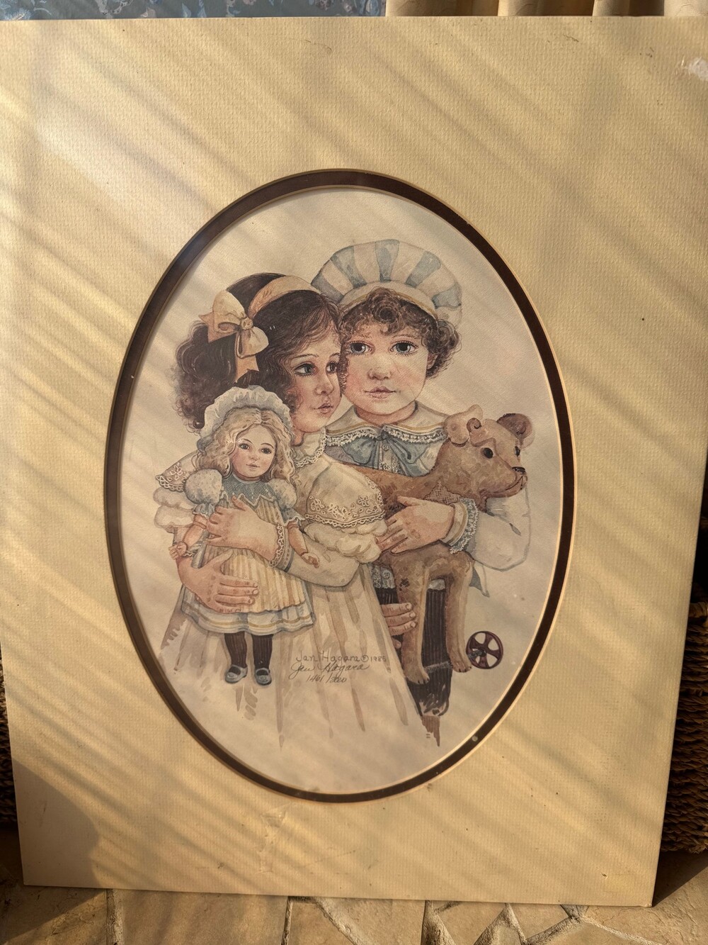 Jan Hagara 1985 Signed Numbered Lithograph Print 1461/2000 Matted